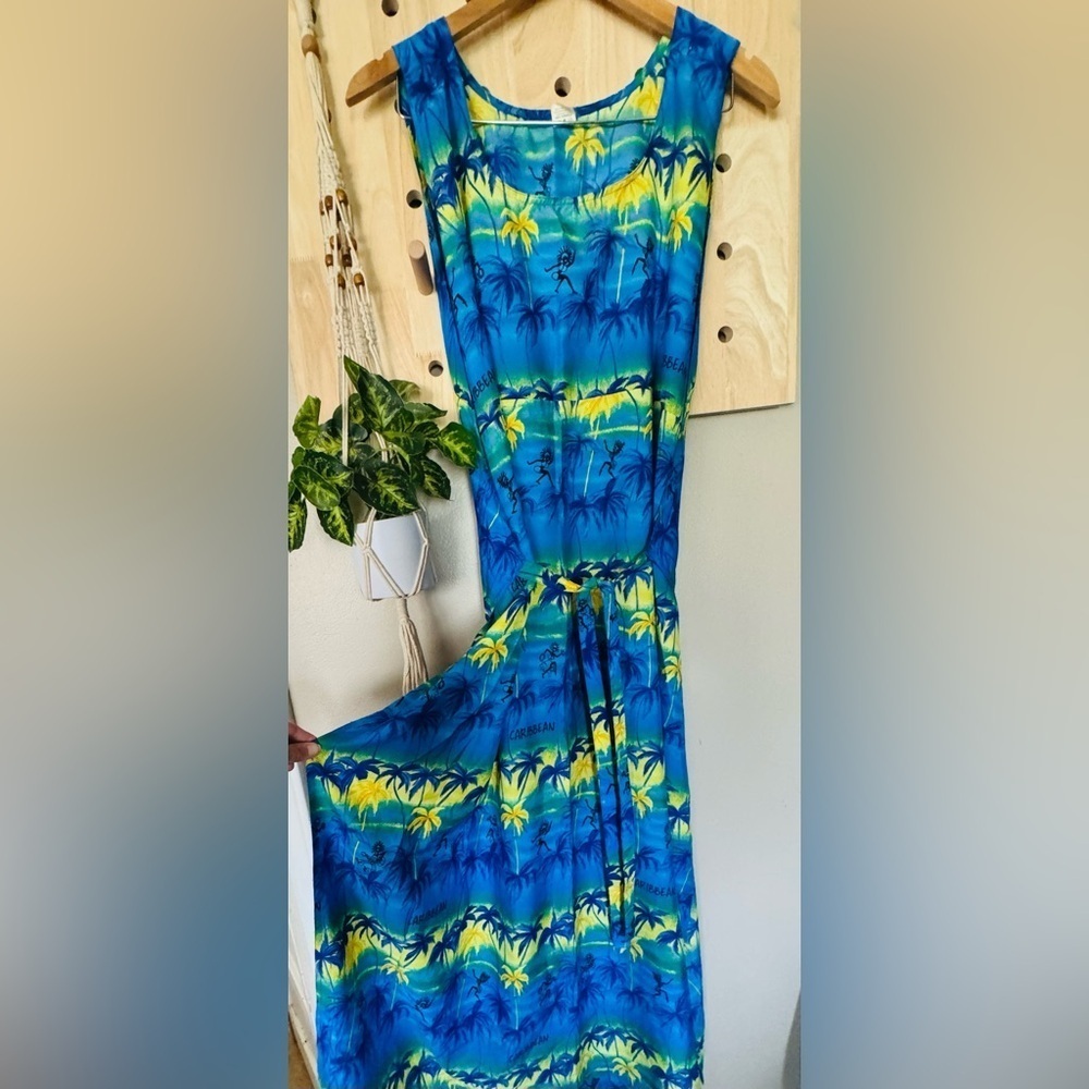 Vintage Rima Tropical Beach Coverup Caribbean One Size - Picture 2 of 8